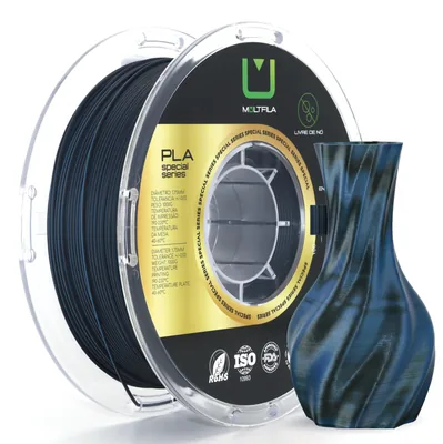 PLA Saturno azul com preto